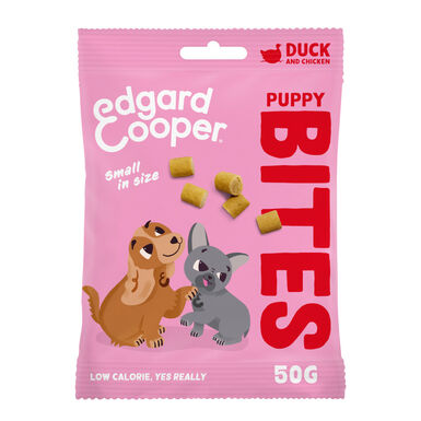 Edgard & Cooper Snacks Mini Puppy de Pato e Frango para cães 